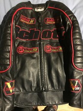 Schott Mens Leather Biker Jacket Size XL