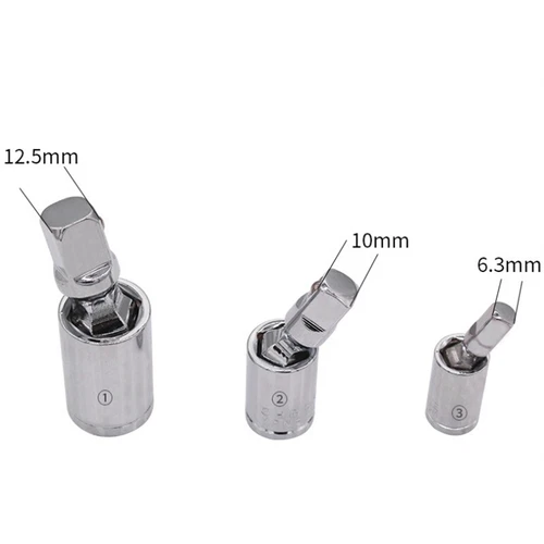 Silver Drive Flexible Flexi Socket Extension/Bar Adapter Ratchet Wrench Set