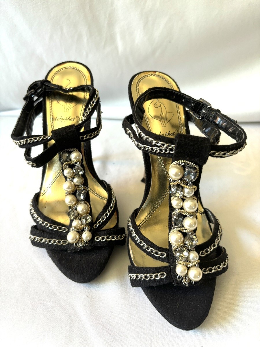 Baby Phat Wedge Sandals Women's Sz Baby Phat Cork Wedge