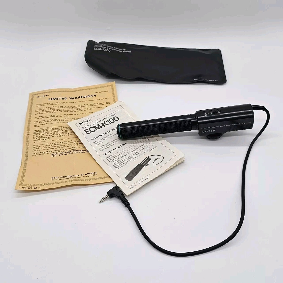 Microfono Auricolare Sony ECM-TL3 – Elettret A Condensatore