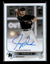 2022 Topps Chrome #CVA-JWE Joey Wendle Veteran Autographs Refractor #/499