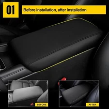 For Mazda 3 2020-2025 PU Leather Car Center Console Box Armrest Cover Pad