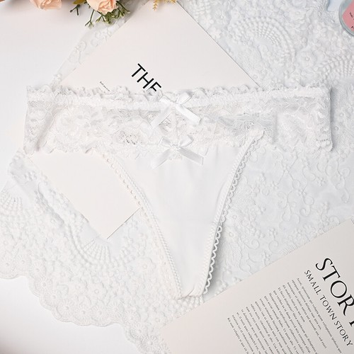 Pack of 4 Sexy Womens Ladies Cute Panties Lace Thongs G string Bikinis Lingeries - Picture 5 of 13