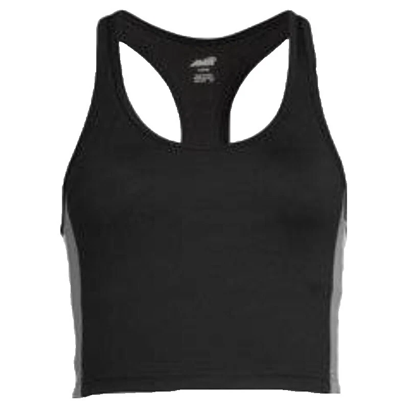 Avia Black Regular Activewear Tops for Women