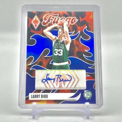 2023 Panini Fuego Blue Parallel Larry Bird Boston Celtics Auto /25 #FA-LBD