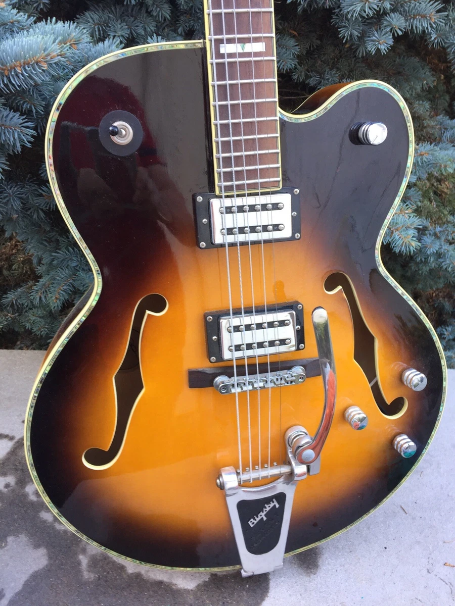 Guitare Peavey Rockingham B6 SB W T Sunburst De 2006 Demi Caisse Restaurer