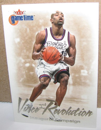 Toronto Raptors 2000-01 Fleer Game Time Vince And The Revolution #5 Vince Carter - Picture 2 of 3