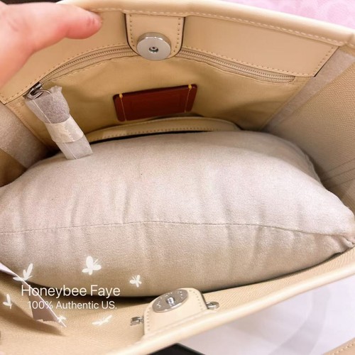 Bolso Coach City Bucket nuevo con etiquetas en lona exclusiva CT800 ROSA POLVO - Imagen 10 de 30