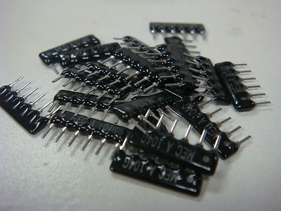 20) RA05104G 100K OHM THICK FILM NETWORK ARRAY RESISTOR LOW PRO 5R 6 PIN SIP 2%