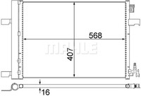 Mahle AC 636 000S Kondensator, Klimaanlage FüR Opel Astra J Caravan (P10)