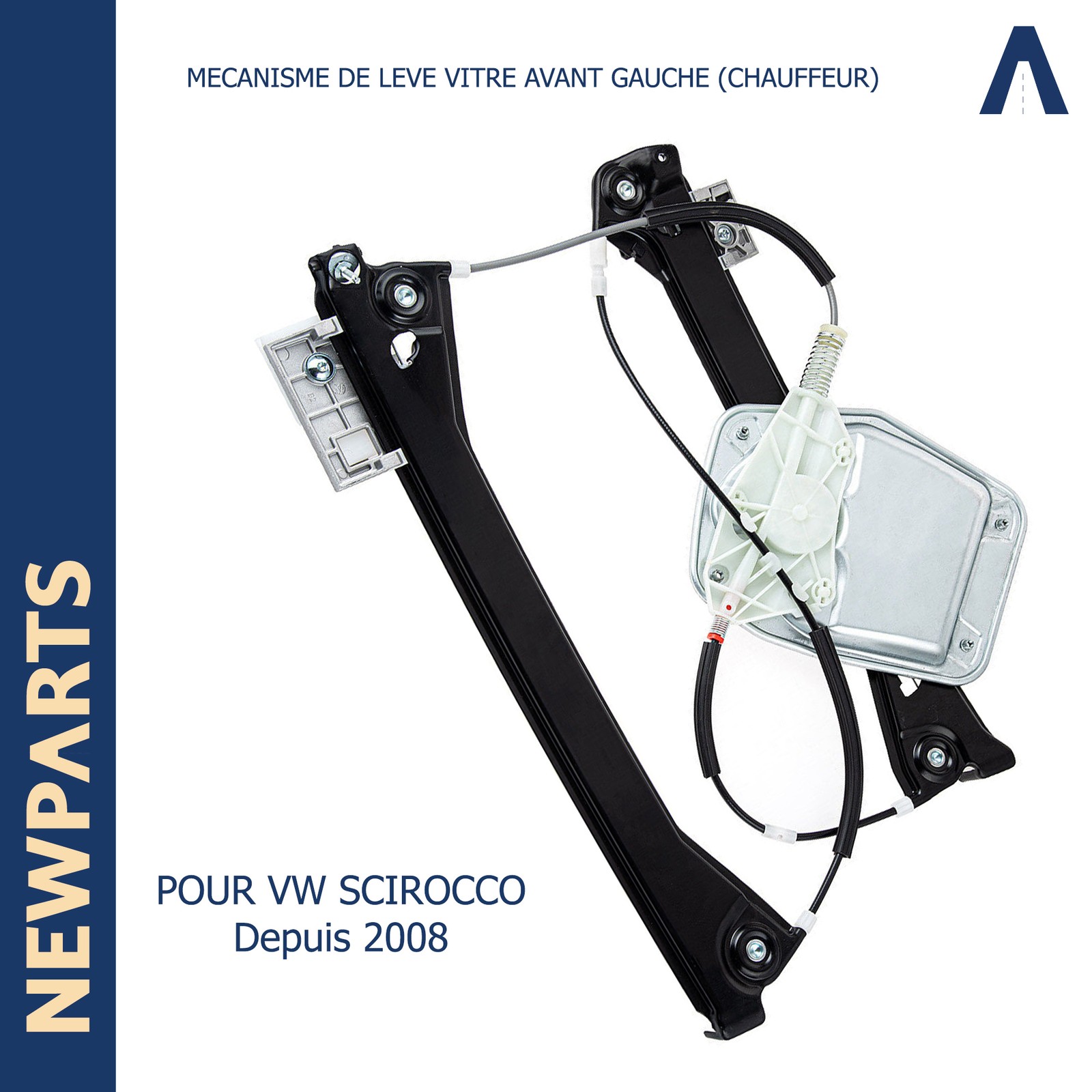 Lève-vitre Scirocco 1K8837461F résout les bruits de câble et blocages de vitre AVG