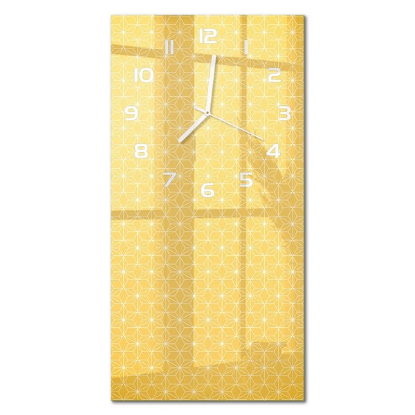 Wanduhr Aus GehäRtetem Glas Als Wanddekoration Sterne WeißE Zeiger 30X60 Cm-image