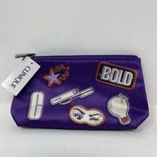 Clinique Purple Mini Makeup Bag Cosmetic Travel Pouch Brand NEW w/ Tag