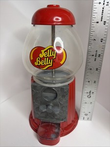 JELLY BELLY Candy Dispenser - Glass Top/Metal Base