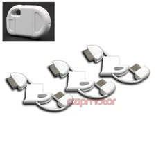 3 30-PIN USB SYNC CHARGER FOLDABLE KEYCHAIN CABLE WHITE IPHONE IPOD CLASSIC IPAD