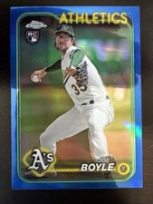 2024 Topps Chrome Update RC Rookie Blue Refractor Joe Boyle #/150