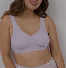 LITTLE ROSE Shirt-BH Mikrofasermischung Passform Comtesse Größe 90E Flieder
