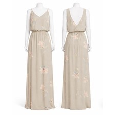 Show Me Your Mumu Kendall Chiffon Elastic Waist Bridesmaid Maxi Dress XS NWT