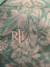 New Lauren Ralph Lauren Women's SZ S Pajama TOP Only Tropical Loungewear