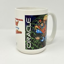 Vintage Oracle Computer Software Promo Coffee Mug 1996 RARE HTF Webmaster Comics