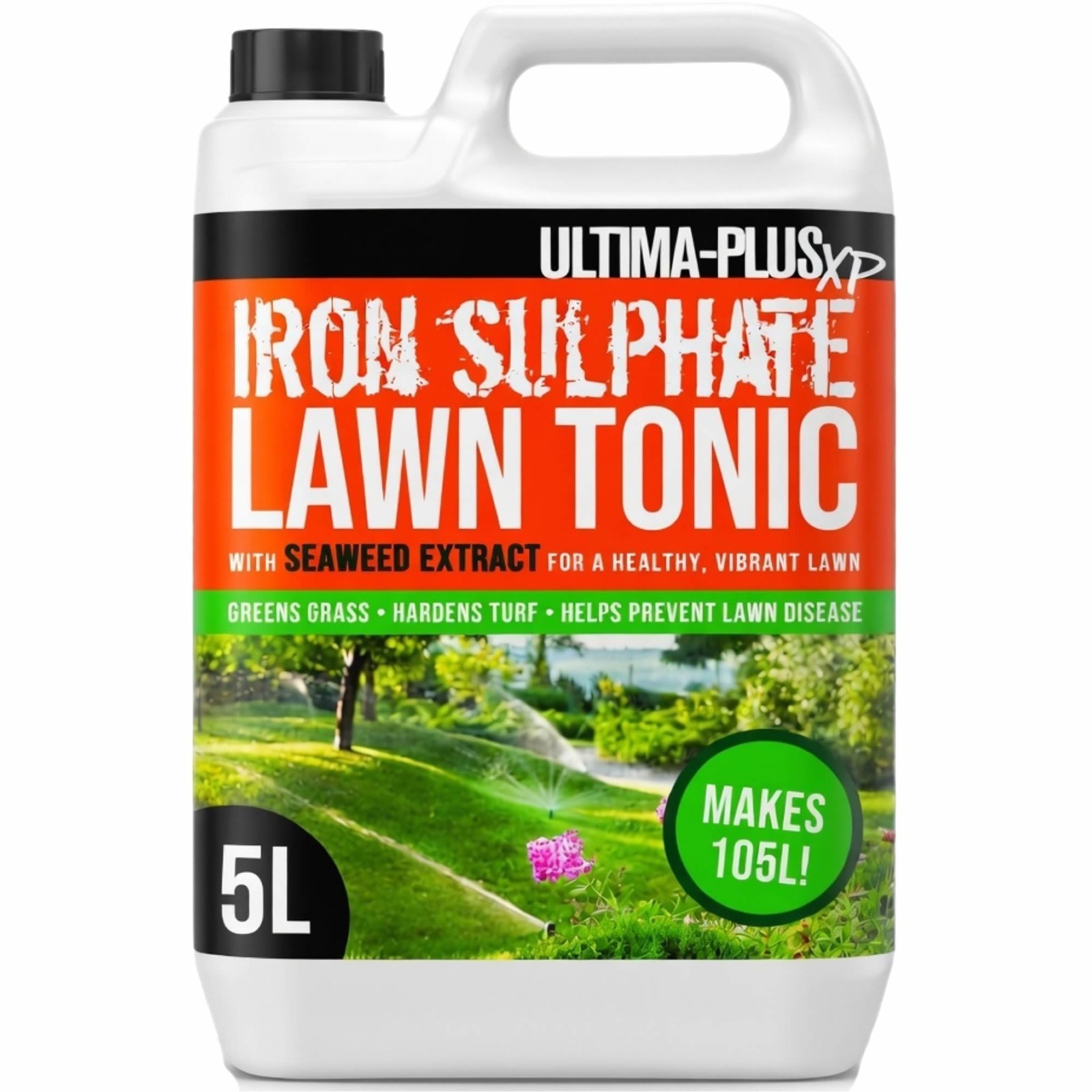 Ultima Iron Sulphate Lawn Tonic Feed Liquid Ferrous Miracle Green Grass Turf 5L