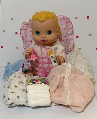Hasbro Baby Alive Newborn Drink & Wet Baby Doll 12'' w/Clothes RARE HTF 2007