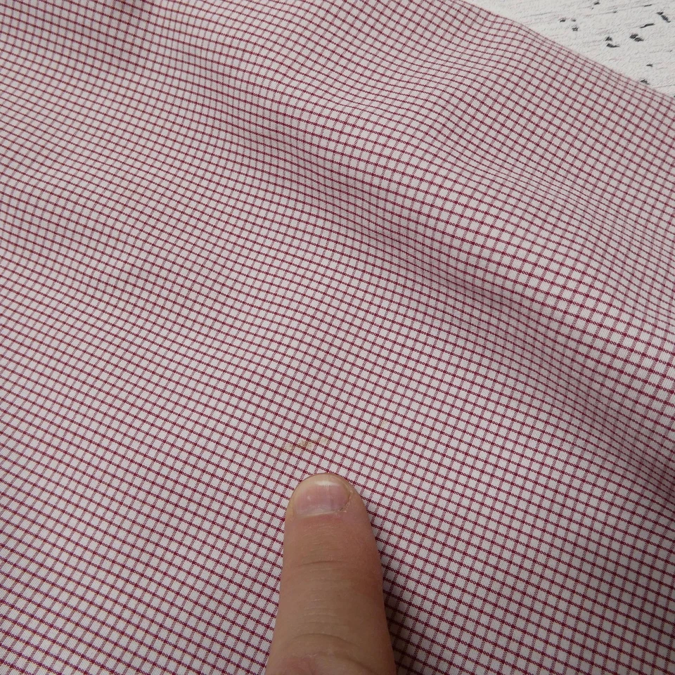 Brooks Brothers Shirt Mens 16.5-34 Red Check Regular Fit Supima Cotton Non Iron - Image 3 of 4