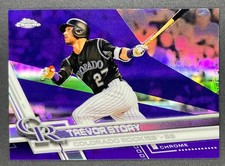 2017 Topps Chrome - Trevor Story #92  Purple Refractor /299