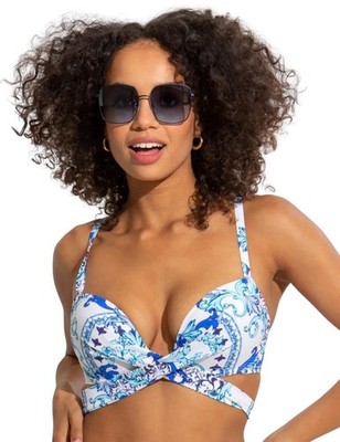 34FF Pour Moi Amalfi Wickel-Bikini-Top Damen Ausschnitt gepolstert Bademode 31100