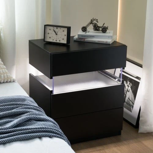 Comodini LED lavagna acrilica per camera da letto soggiorno comodini - Immagine 4 di 4