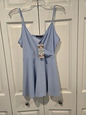 Boo Hoo Blue Dress Size M