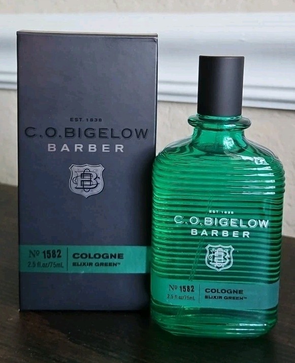 C.O. Bigelow Barber No. 1582 Cologne Elixir Green 2.5 fl oz 