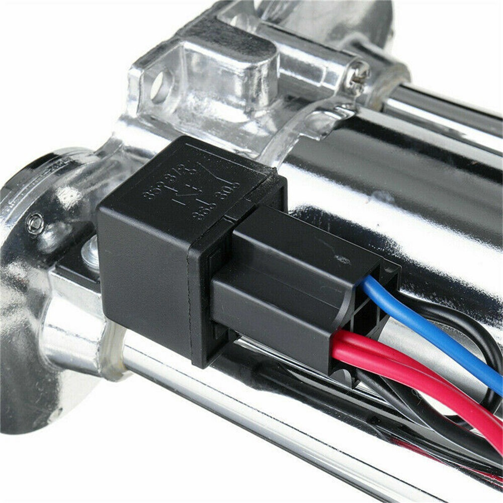 1000DB Super Loud Air Electric Horn Dual-Trumpet 12V For Car Truck Train Speaker