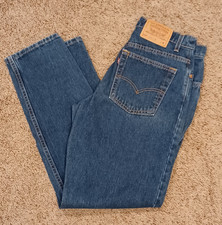 VTG Levi's 550 Jeans Womens Size 13M Relaxed Fit Tapered Leg 31x30 USA 90s Mom