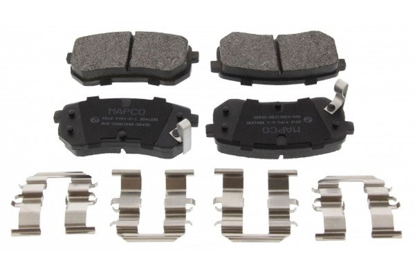 Bremsbelagsatz Scheibenbremse Mapco 6816 FüR Hyundai KIA Picanto PA Mando I10 1-image