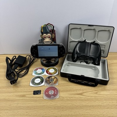 Sony PSP 1000 Black Lot W/ Games & Accessories! Tested / Works READ