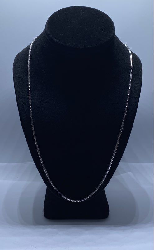 Sterling Silver 925 Franco Wheat Chain Necklace 24" 1.7mm 10.5g