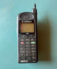 Cellulare Motorola Nextel vintage iDEN push-to-talk non testato senza caricatore