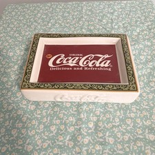 Coca-Cola Drink Coca-Cola Decorative Dish/Tray Red White Gold Black Soda Theme