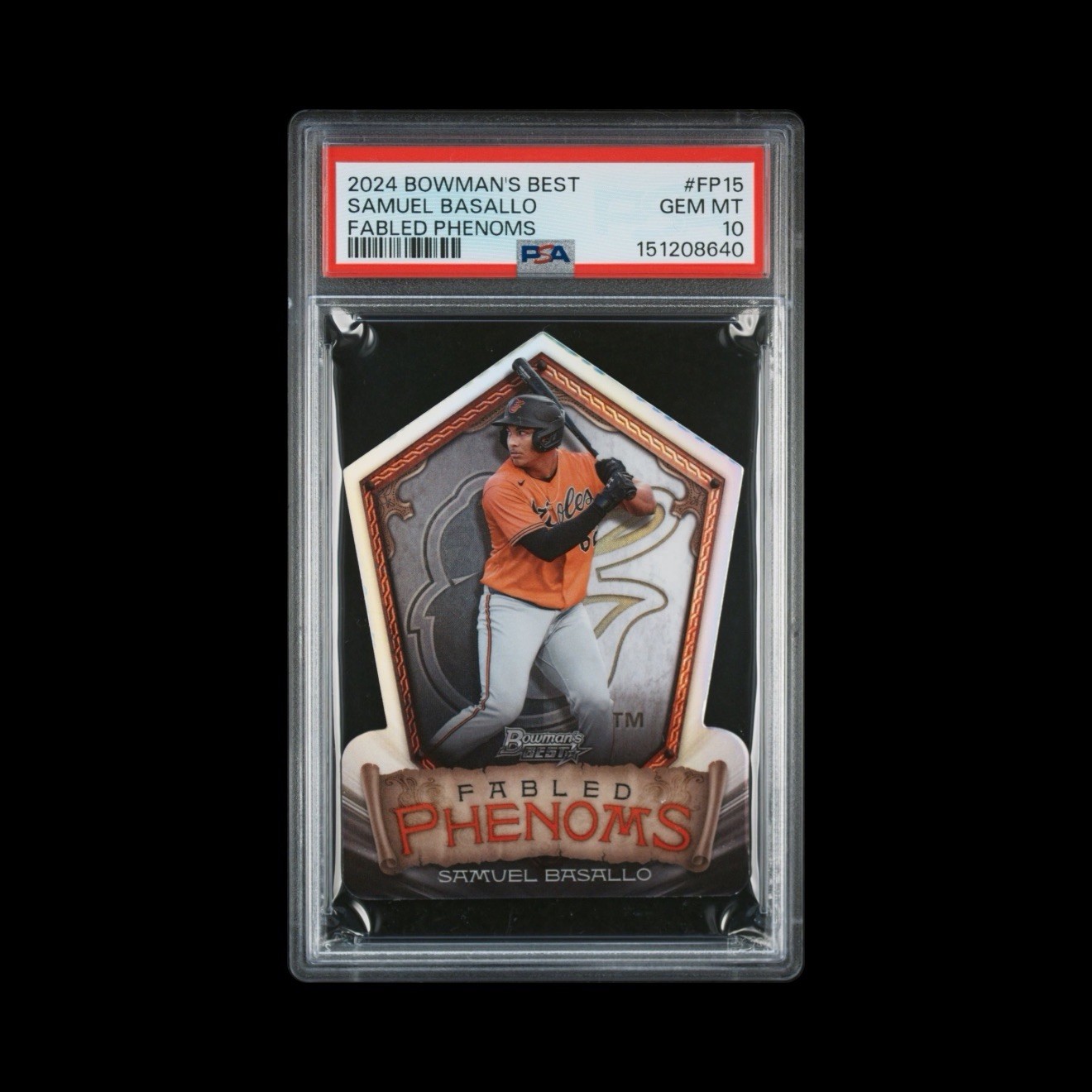 2024 Bowman’s Best - Samuel Basallo - Fabled Phenoms Die Cut #FP-15 - PSA 10
