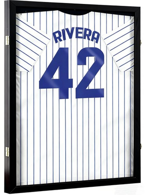 #ad #ad Football Jersey Display Frame Case Pro UV Box Lockable with UV Protection Hanger $44.99