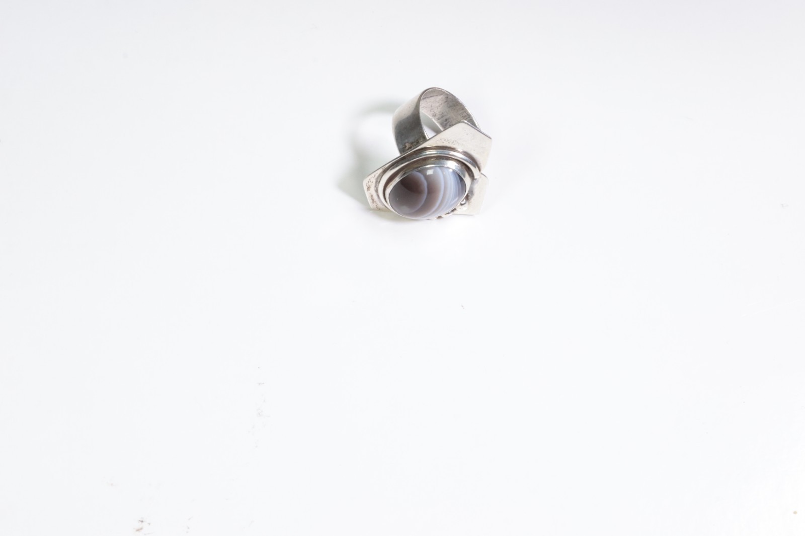 Unique Botswana Agate Statement Ring 925 Sterling… - image 3
