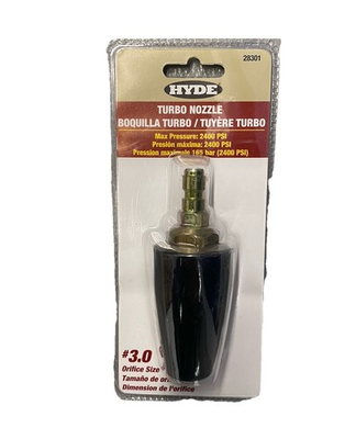 #ad Hyde Turbo Nozzle Max Pressure 2400 PSI 28301 Pressure Washing Spray Nozzle #3 $21.99