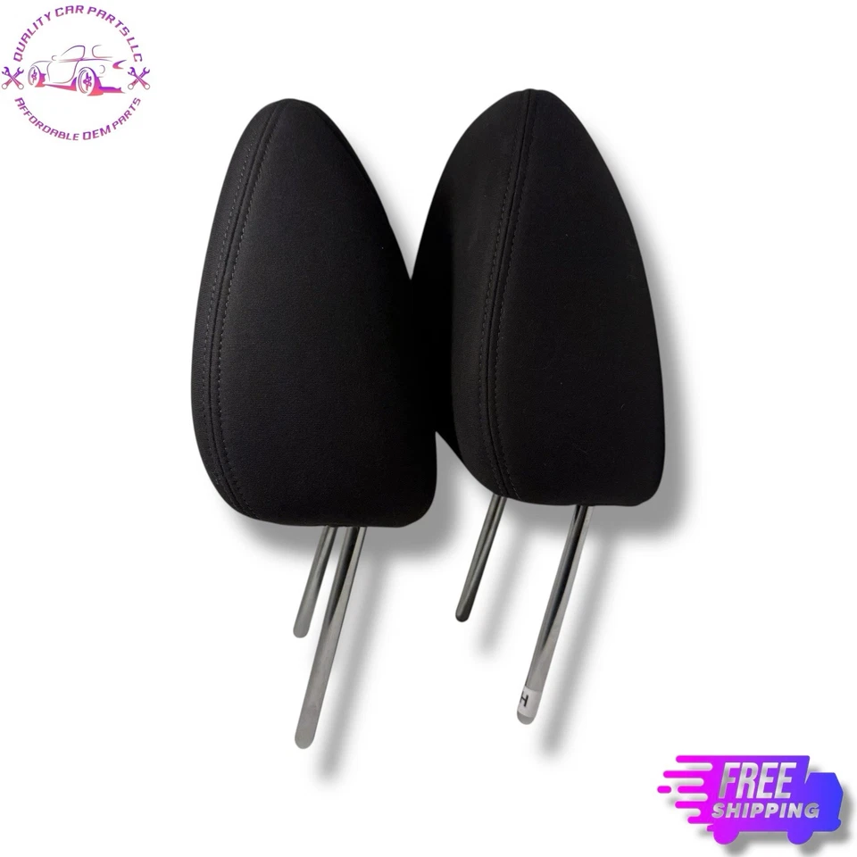 🚗✅ 2014-2020 Nissan Rogue Encosto de Cabeça Frente Esquerda e Direita Conjunto de 2 Panos Preto Fabricante de Equipamento Original - Imagem 4 de 4