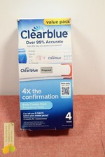 Clearblue Digital  Rapid Pregnancy Tests 4ct Package Wear 