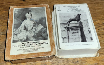 VTG 1950 German card game ''Ein Jahrtausend Deutsche Geschichte'' Good cond.