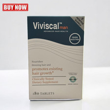 Viviscal Men's Hair Growth Supplements 180 Tablets - 3 Month Supply Exp 07/2027