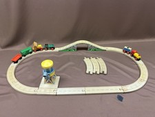 Vintage Brio Wooden Train And Tracks