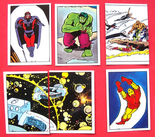 MARVEL SECRET WARS PANINI 1986 6 STICKERS #'s 18/19/40/89/92/97 VG