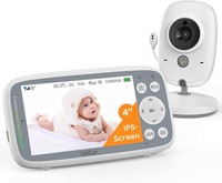 Wireless Video Baby Monitor with Camera, 4 IPS Screen, VOX Mode,8 Lullabies,UK